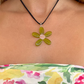 Daisy Pendant Necklace | Pistachio