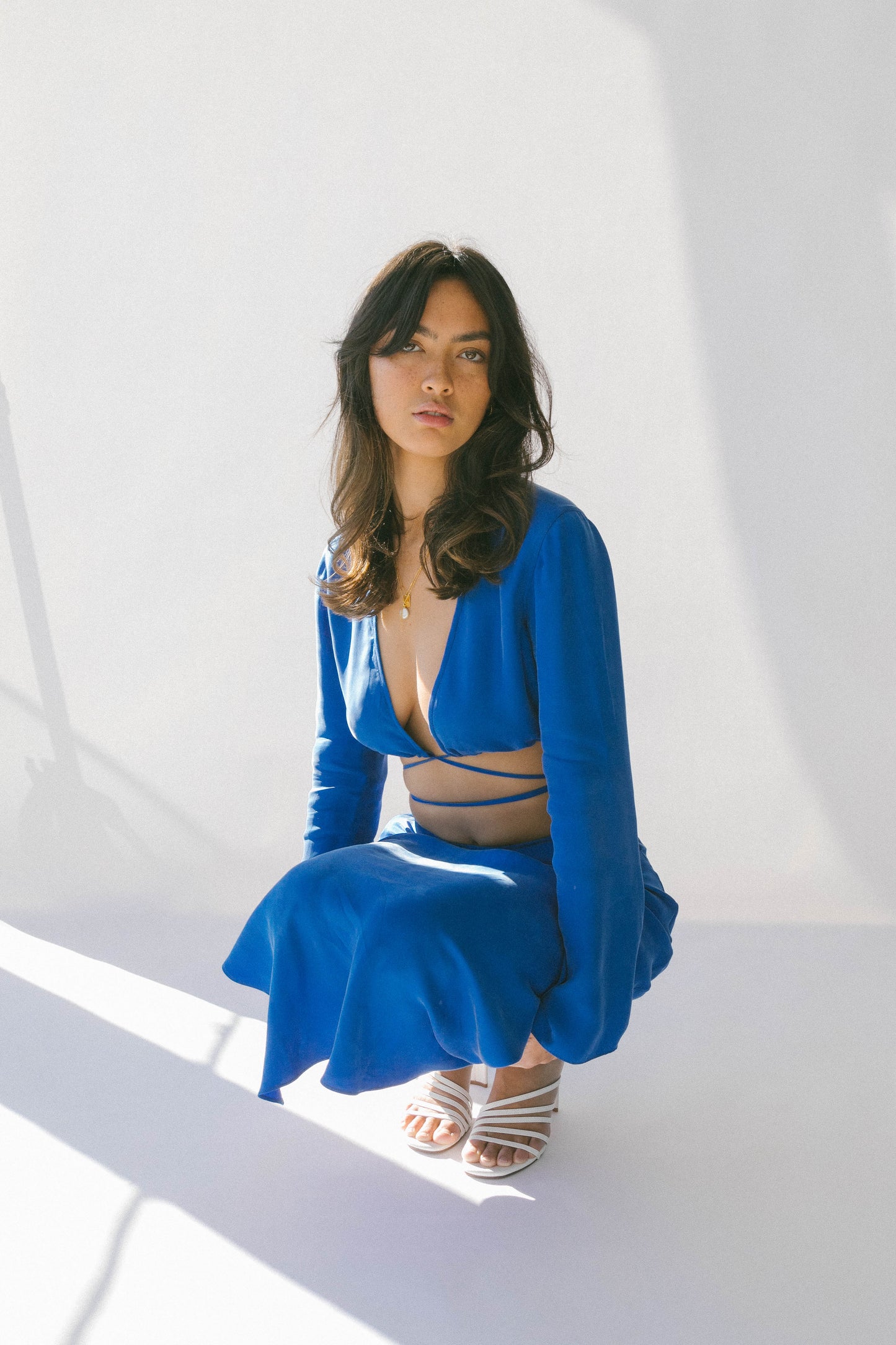 Esti Wrap Top | Cobalt