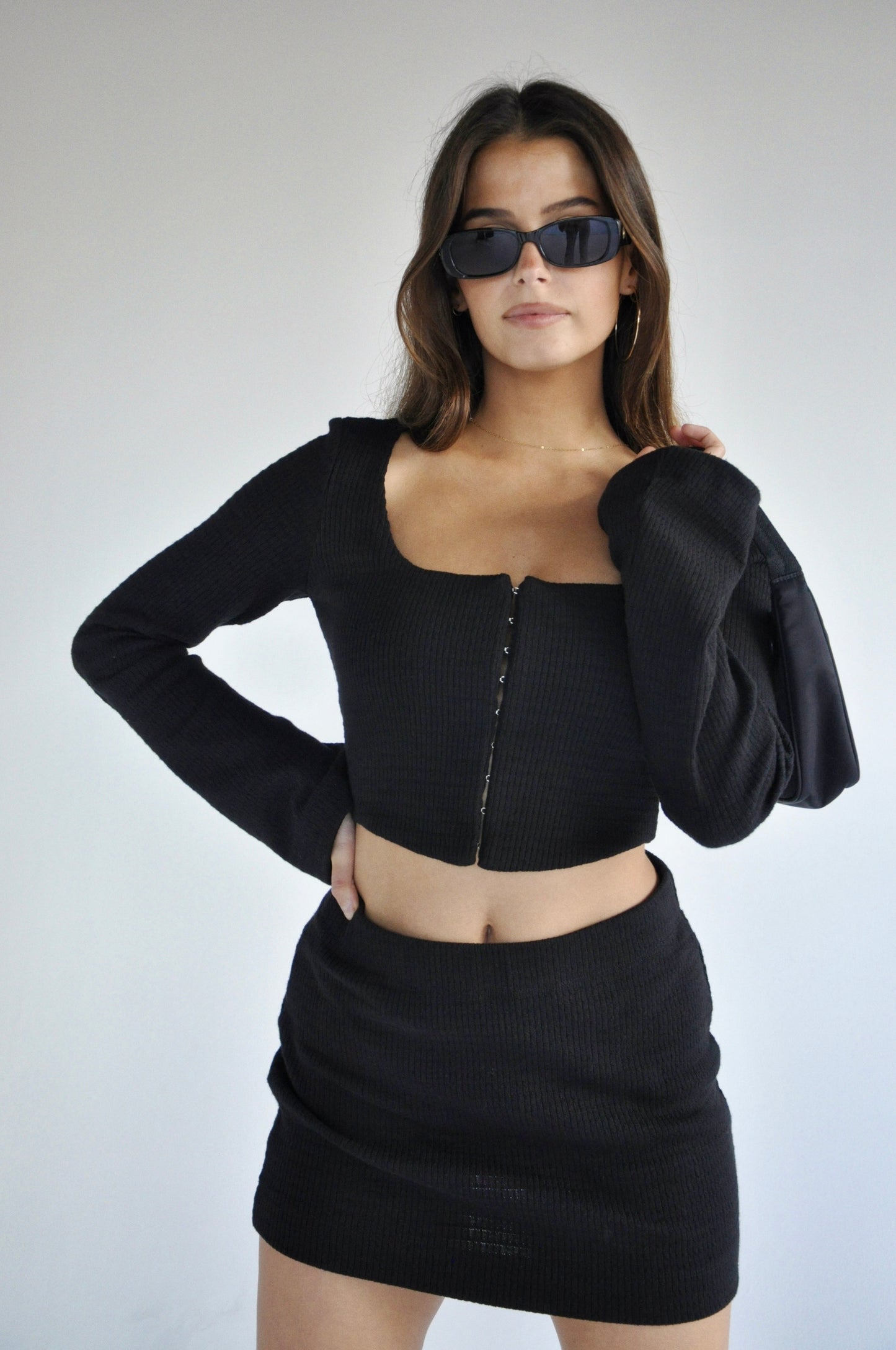 Ava corset top | Black